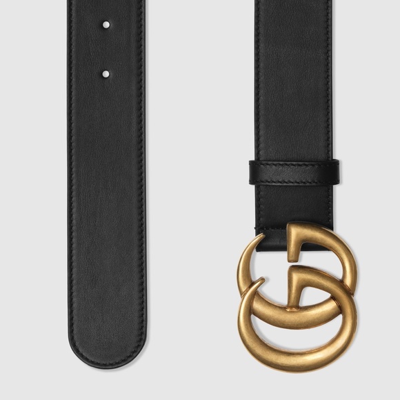 Gucci 2015 Re-Edition Black Wide Leather Belt size 80 main image 7